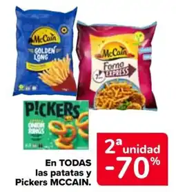 Carrefour MCCAIN En todas las patatas y pickers. oferta