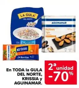 Carrefour LA GULA DEL NORTE, KRISSIA Y AGUINAMAR En toda oferta