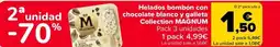 Carrefour MAGNUM Helados bombón con chocolate blanco y galleta Collection oferta