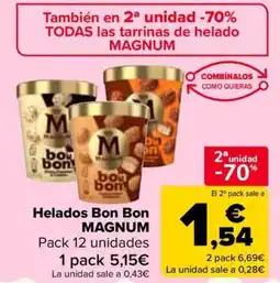 Carrefour MAGNUM Helados Bon Bon oferta