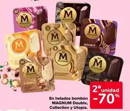 Carrefour MAGNUM En helados bombónDouble, Collection y Utopía. oferta