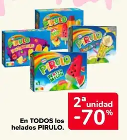 Carrefour PIRULO En todos los helados oferta