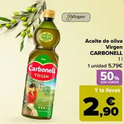 Carrefour CARBONELL Aceite de oliva Virgen oferta