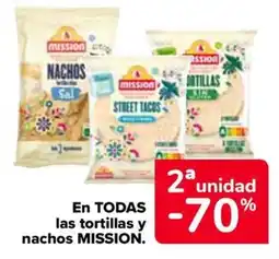 Carrefour MISSION En todas las tortillas y nachos oferta