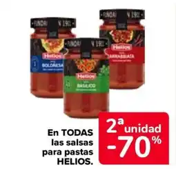Carrefour HELIOS En todas las salsas para pastas. oferta