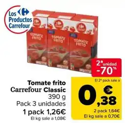 Carrefour Tomate frito Carrefour Classic oferta
