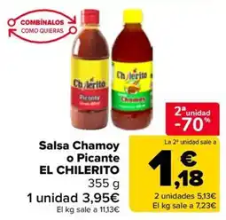 Carrefour EL CHILERITO Salsa Chamoy o Picante oferta