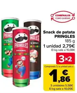 Carrefour PRINGLES Snack de patata oferta