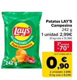 Carrefour LAY'S Patatas Campesina oferta