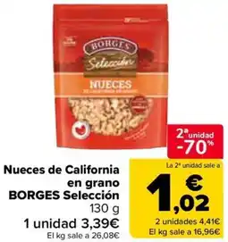 Carrefour BORGES Nueces de California en grano Selección oferta