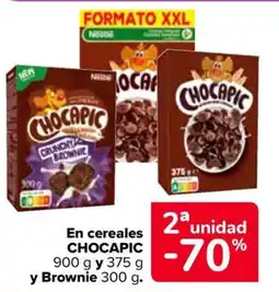Carrefour CHOCAPIC En cereales y Brownie oferta