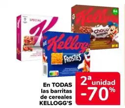 Carrefour KELLOGG'S En todas las barritas de cereales oferta