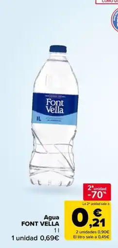 Carrefour FONT VELLA Agua oferta