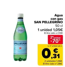 Carrefour SAN PELLEGRINO Agua con gas oferta