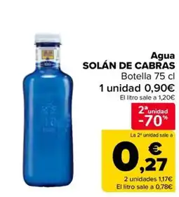 Carrefour SOLÁN DE CABRAS Agua oferta