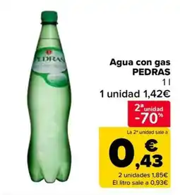 Carrefour PEDRAS Agua con gas oferta