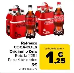 Carrefour COCA-COLA Refresco Original o Zero oferta