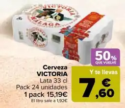 Carrefour VICTORIA Cerveza oferta