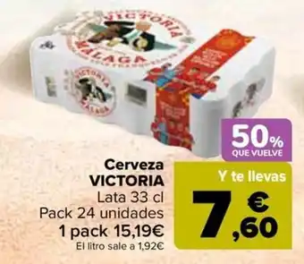 Carrefour VICTORIA Cerveza oferta