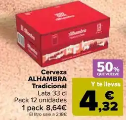 Carrefour ALHAMBRA Cerveza Tradicional oferta
