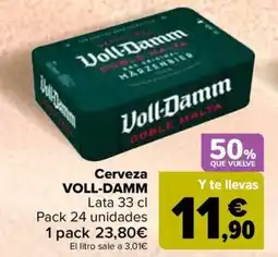 Carrefour VOLL-DAMM Cerveza oferta