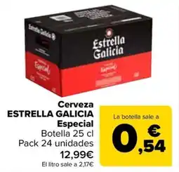 Carrefour ESTRELLA GALICIA Cerveza especial oferta