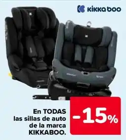 Carrefour KIKKABOO En todas las sillas de auto de la marca oferta