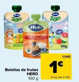 Carrefour HERO Bolsitas de frutas oferta