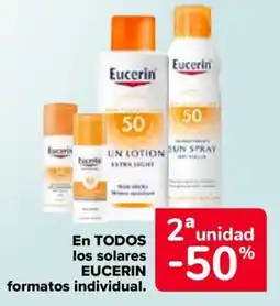 Carrefour EUCERIN En todos los solares formatos individual. oferta