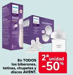 Carrefour AVENT En todos los biberones, tetinas, chupetes y discos oferta