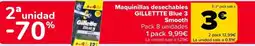 Carrefour GILLETTTE Maquinillas desechables Blue 3 Smooth oferta