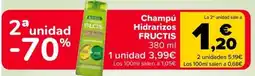 Carrefour FRUCTIS Champú Hidrarizos oferta