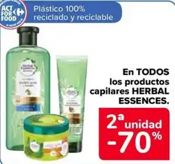 Carrefour HERBAL ESSENCES En todos los productos capilares oferta
