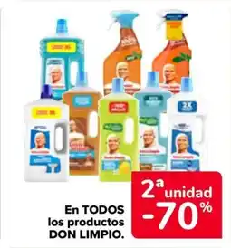 Carrefour DON LIMPIO En todos los productos oferta