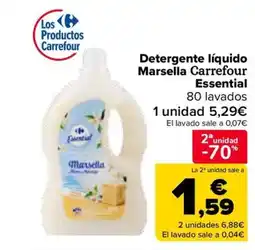 Carrefour Detergente líquido Marsella Carrefour Essential oferta