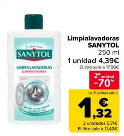 Carrefour SANYTOL Limpialavadoras oferta