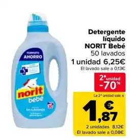 Carrefour NORIT Detergente líquido Bebé oferta