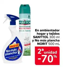 Carrefour NORIT SANYTOL En ambientador hogar y tejidos y no más plancha oferta