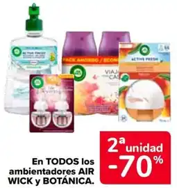 Carrefour AIR WICK y BOTÁNICA En todos los ambientadores oferta