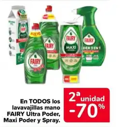 Carrefour FAIRY En todos los lavavajillas mano ultra poder, maxi poder y spray. oferta