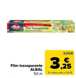 Carrefour ALBAL Film transparente 50 m oferta