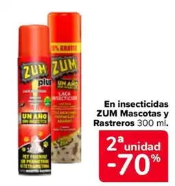 Carrefour ZUM En insecticidas Mascotas y Rastreros oferta