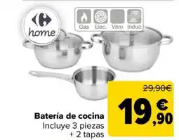 Carrefour Batería de cocina oferta