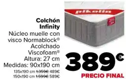 Carrefour Colchón Infinity oferta