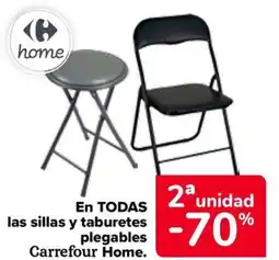 Carrefour En todas las sillas y taburetes plegables carrefour home. oferta