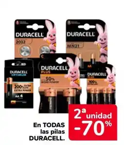 Carrefour DURACELL En todas las pilas oferta