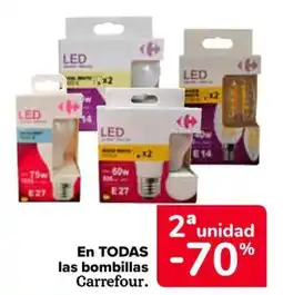 Carrefour En todas las bombillas carrefour. oferta