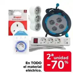 Carrefour En todo el material eléctrico. oferta