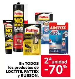 Carrefour LOCTITE, PATTEX y RUBSON En todos los productos oferta