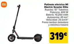 Carrefour Patinete eléctrico mi electric scooter elite oferta